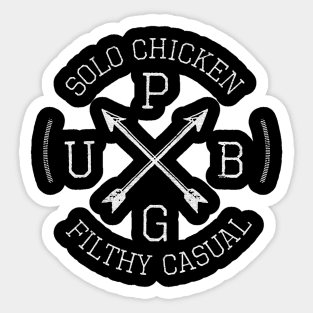 Chicken Solo Filthy Casual Sticker